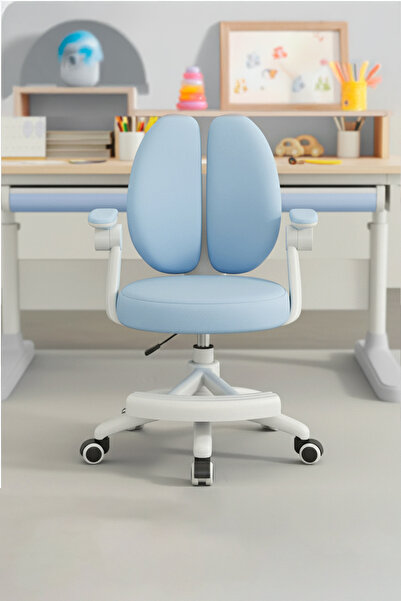 Puffy Child Study Chair Blue