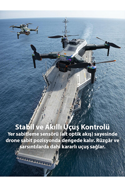 yollayenilensin JS39 Drone 4.3" Lcd Ekranlı Kumandalı Akıllı Engel Kaçınma HD...