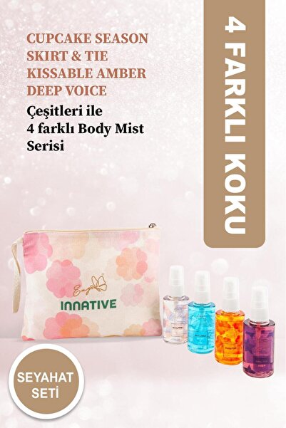 INNATIVE Eny Elif Nur Yel Seyahat Boy Çanta Seti 4x50ml