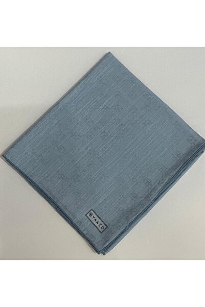 Vakko وشاح من الحرير القطني مونوجرام 3000655-أخضر فاتح