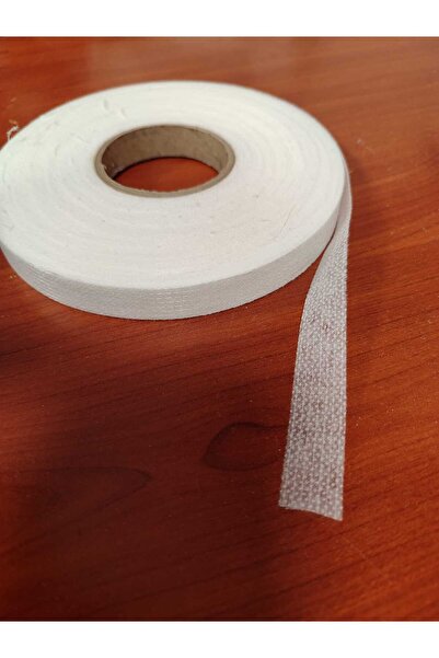 TELASTAR Şerit İpli Kağıt Tela eni 1,5 cm – Beyaz Tek Taraflı Yapışkanlı İpli...