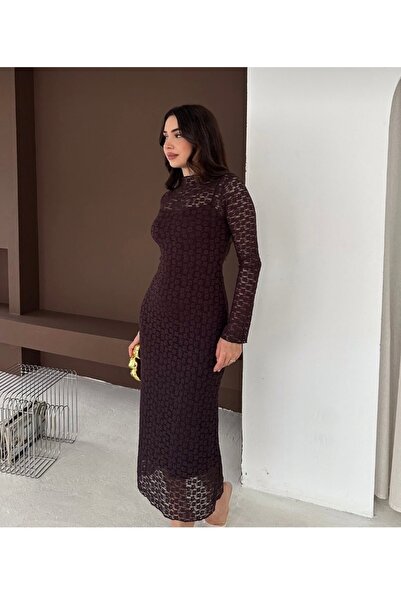 Tarzımızbir Long Lace Dress with Lining Inside