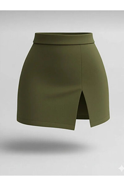 Dumy Față cu fantă femei fustă pantalon scurtă mini fustă pantalon scurtă