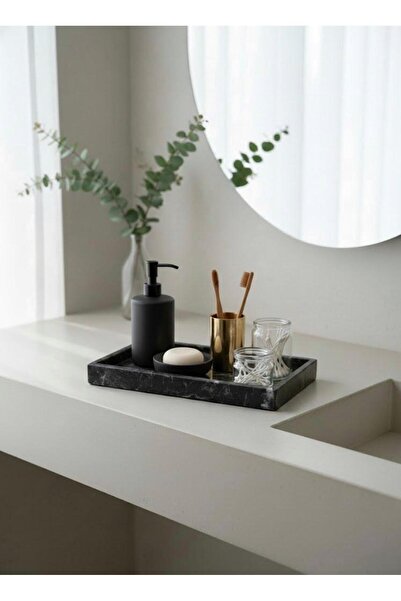Marbello Lüks Mermer Tepsi ve Sunumluk