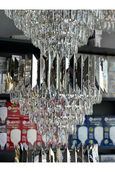 Led 50 CM KRİSTAL SALON AVİZE