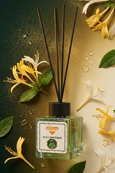 Rivola Hanımeli Çubuklu Oda Kokusu 100 ml Bambu Reed Diffuser Şık Dekoratif E...