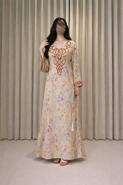 BYNAN مخور نسائي راقي بتطريز فاخر وتصميم ناعم (القماش حرير اندنوسي)