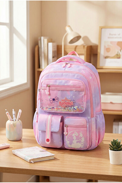 Roomys Rucsac de școală pentru fete importat în stil Nuby Kawaii