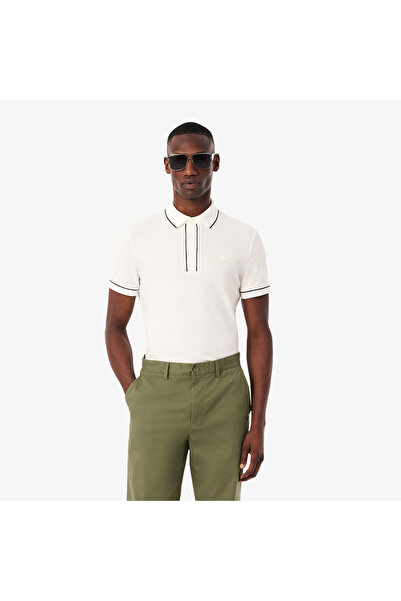 Lacoste قميص بولو باريسي مطاطي بقصّة عادية - PH8184-00-70V