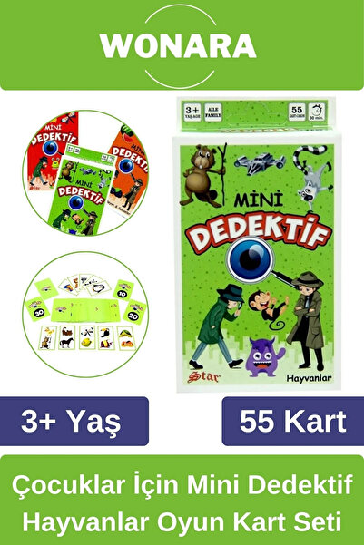 Wonara Özel Zeka Geliştirici Eğitici Ailece Çocuklara Eğlenceli Mini Dedektif...