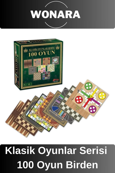 Wonara Premium Board Games - Zeka Eğlence Geliştirici Eğitici Strateji 100 Cl...