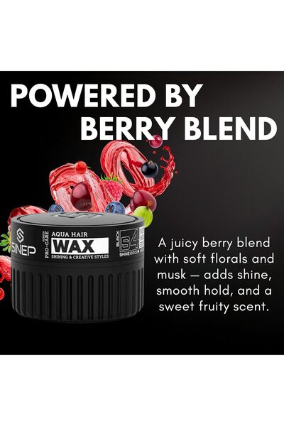 Sinep شمع تصفيف الشعر أكوا - أسود 150 غرام، يمنح الشعر ملمساً وكثافة، تحكماً ...