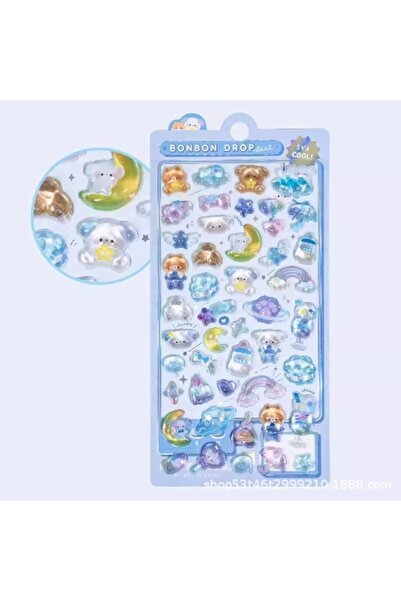 Choice 300 قطعة من ملصقات الدببة الكرتونية اللطيفة ثلاثية الأبعاد، ملصقات كري...