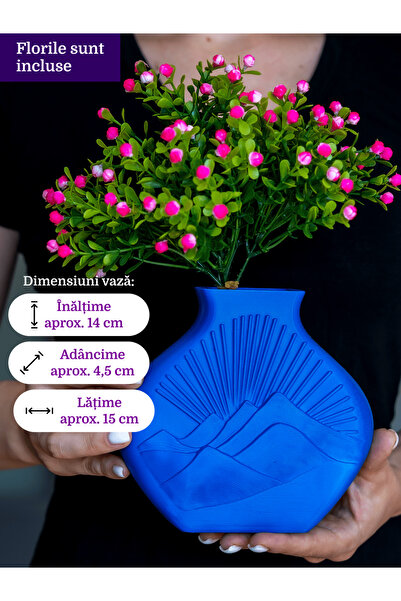 OEM Sunrise Vase + 1 Pink Dot Flower