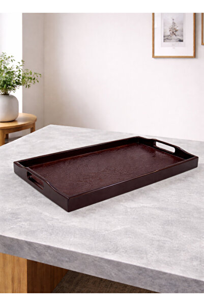 ALQANNAS Medium Rectangular Fiber Serving Tray