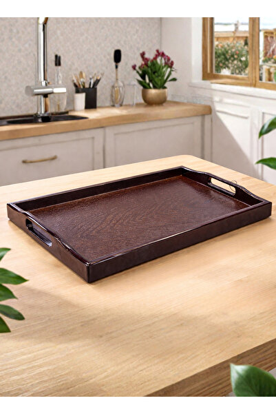 ALQANNAS Small Rectangular Fiber Serving Tray