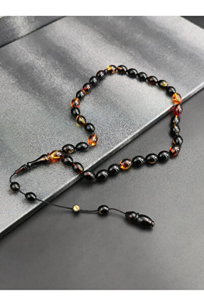 Tesbih-i Hazır Tesbihçilik سلسلة مسبحة مميزة ملونة بلون العنبر الناري مع نظام...