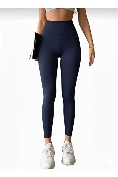 jeneric Κολάν Navy Blue Push Up High Waist εφέ σύσφιξης