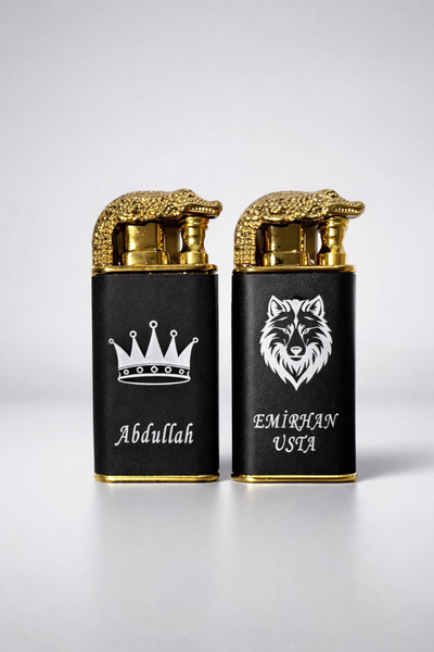 AYKE AKSESUAR Kişiye özel Sevgili Eş ve Arkadaşa İsim Baskılı Timsah figürlü ...