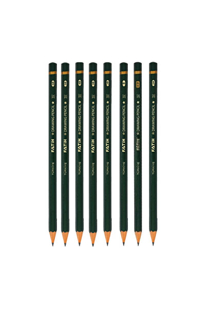 ACUTO مجموعة أقلام رصاص متدرجة مكونة من 8 درجات مختلفة للرسم مجموعة أقلام رصا...