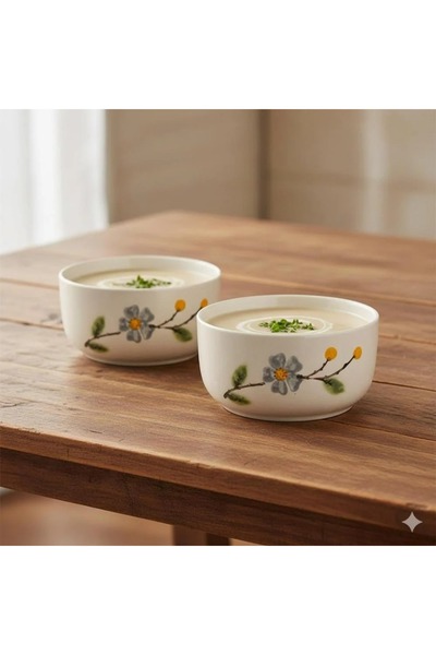 Dania Porcelain Yogurt Set, 2 Pieces - Size 5*18 cm