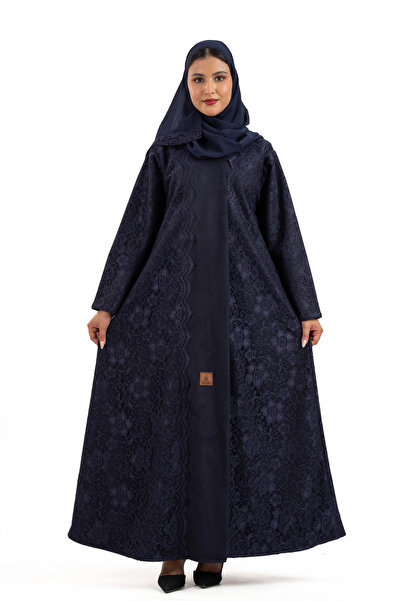 Hasnaa Abaya عباية ظلال الشتوية باللون الكحلي