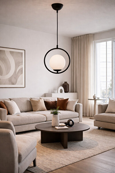 HubRom LUIS 3538-01-BLL Μαύρος πολυέλαιος 25x74 εκ. 1xE27 Μέγ. 60W