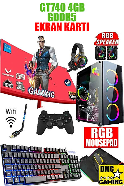 Dmc N178 Windows 11 Ryzen 5500,16GB,500GB HDD,256GB SSD,4GB GT740 GDDR5,24''o...