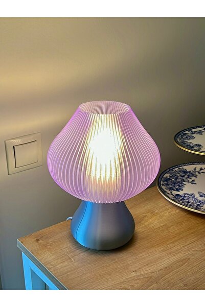 Lumba Design Mantar Gece Lambası Dekoratif Abajur Aydınlatma