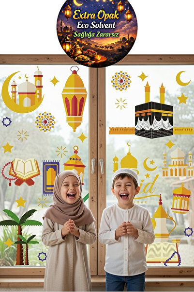 Kt Grup Mübarek Ramazan Ayı Cam ve Duvar Sticker Seti