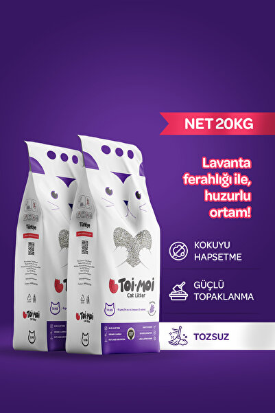 Toi Moi 2'li Avantaj Paketi Topaklanan, Tozsuz, Koku Hapseden Lavantalı Bento...