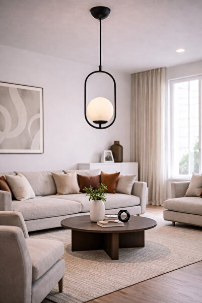 HubRom LORIN 3537-01-BLL Μαύρος Πολυέλαιος 17x100 εκ. 1xE27 Μέγ. 60W