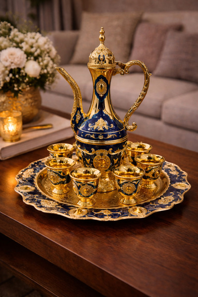 genernic طقم قهوة عربية فاخر لمسة فخامة تزين مجلسك