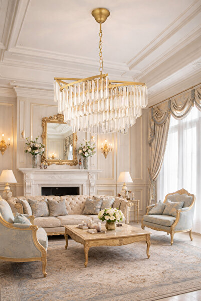 HubRom Κρυστάλλινος πολυέλαιος, ARIZONA 3715-1S-FRR, 73 × 93 cm, 6 × E14 (40W...