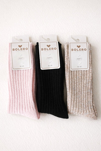 A&D HANDMADE Bolero Wool Winter Women's Socks (Pack of 3)