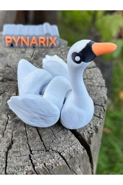pynarix Kuğu Figür Oyuncak - Zarafetin Kanatlı Simgesi 🦢✨ 3D Hareketli Organ...