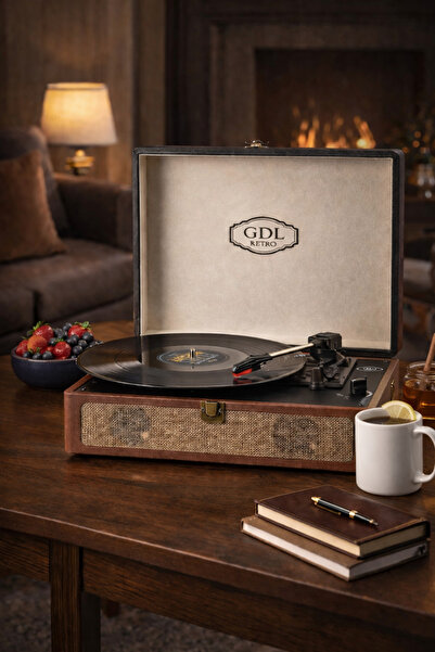 GDL Retro Çanta Pikap Bluetooth Dahili Hoparlörlü Metal İğneli T417B VIP