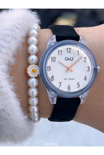 Q&Q سوار من السيليكون ذو العلامة التجارية، مناسب للاستخدام في حمام السباحة وا...