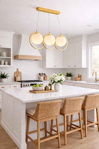 HubRom JARRY 3755-03-GDD Χρυσός Πολυέλαιος 60x85 εκ. 3xE27 Μέγ. 60W