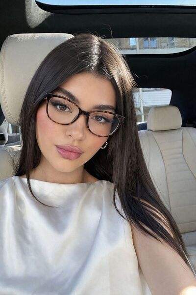 Hills Sunglasses Chic Leopard Blue Light Protection Cat Eye Glasses Are Optic...