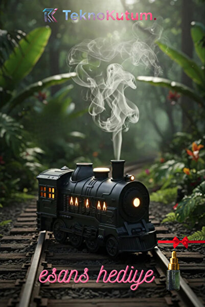 TEKNOKUTUM Tren Şeklinde Duman Efektli Hava Nemlendirici ve Difüzörü