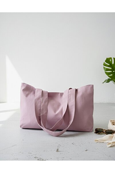 LUNAFEL Pink Canvas Handbag Shoulder Bag - Waterproof Fabric - Tote Cloth Han...