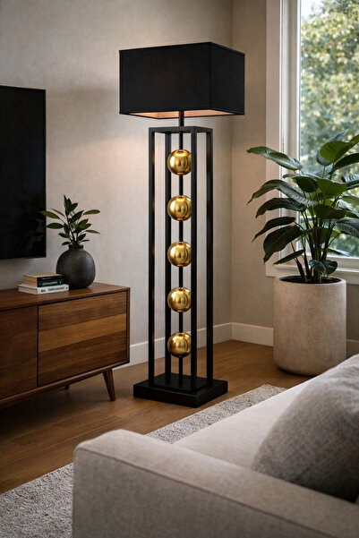 VENÜS NOVA VENÜS GACRUX SİYAH&GOLD KARE LAMBADER (2mm profil kalınlığı)