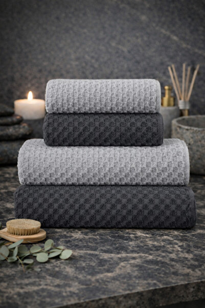 SHAL HOME Set de baie - Set de baie din 4 piese