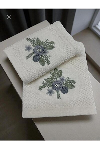 TUTUYA TEXTIL منشفة قطنية مطرزة ثلاثية الأبعاد للفتيات