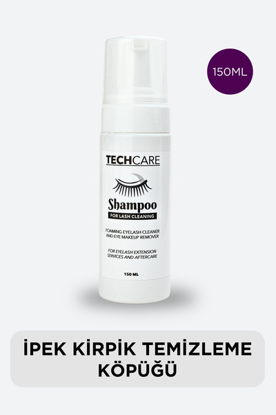 Tech Care İPEK KİRPİK TEMİZLEME KÖPÜĞÜ 150ML (Uzun Kullanım İçin, Kirpiği Kor...