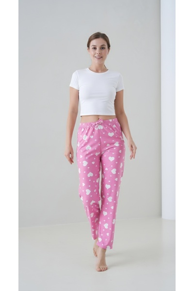 noend ملابس نوم نسائية بنمط قلوب، ناعمة الملمس، لا تتكثف بالوبر