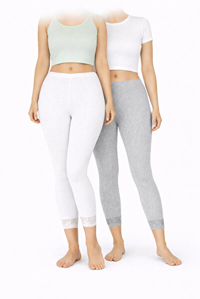 belpa Long Combed Cotton Leggings, Long Leggings, Plus Size Leggings, Cotton ...