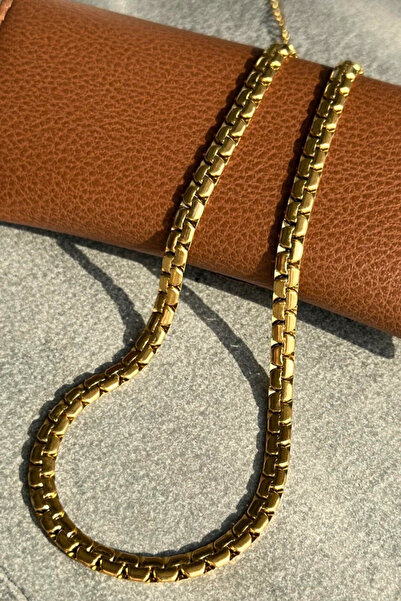 Crc Bijuteri قلادة للجنسين بنمط ذهبي