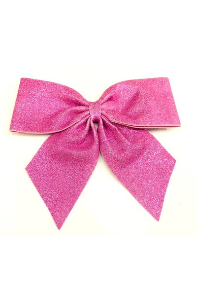 şahane parti ربطة عنق مقاس كبير إيفادان جليتر 25 × 25 وردي